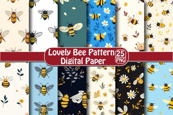 Design Elegance with the Lovely Bee Pattern