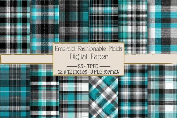 Emerald Fashionable Plaids: Creative Uses and Design Ideas