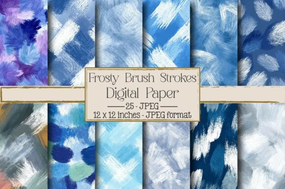 Frosty Brush Strokes Digital Paper: A Practical Tool for Creative and Productive Workflows