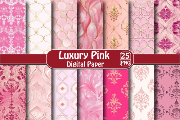 Luxury Pink Digital Paper: A Creative Tool for Designers and Art Enthusiasts