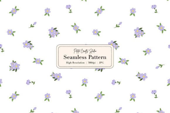 Mini Lavender Floral Seamless Pattern: A Delicate Design for Modern Creativity
