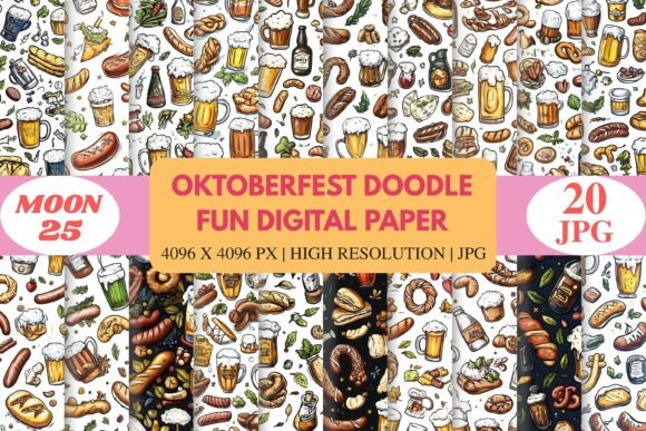 Oktoberfest Doodle Fun Papers: Strategic Use for Creative and Business Projects