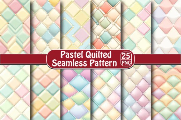 Pastel Quilted Seamless Pattern: A Versatile Design Element for Modern Creatives