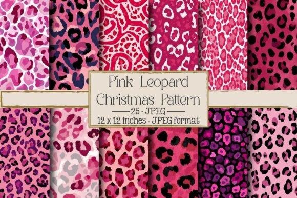 Pink Leopard Christmas Pattern: A Creative Twist on Holiday Design