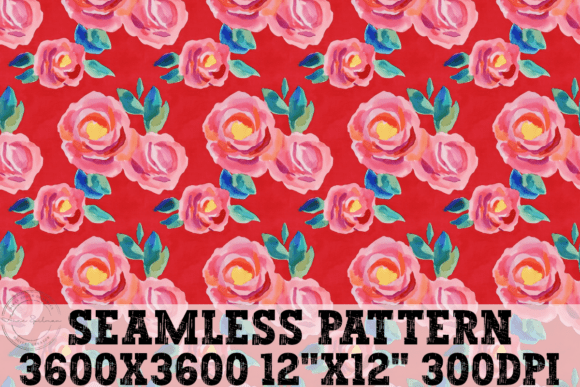 Preppy Floral Seamless Pattern for Instant Digital Design Downloads