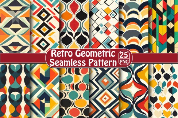 Retro Geometric Seamless Pattern: A Timeless Design Element for Modern Creatives