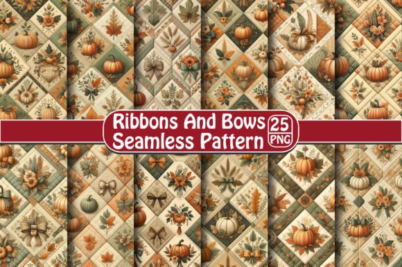 Ribbons and Bows Seamless Pattern – A Versatile Design for Creative Projects