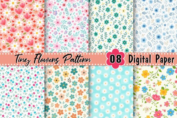 Tiny Flowers Pattern for Creative Projects