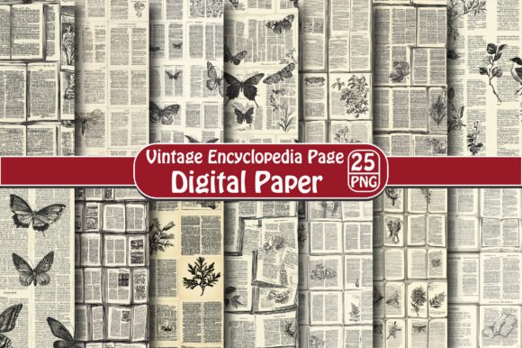 Vintage Encyclopedia Page: A Nostalgic Resource for Creative and Educational Projects