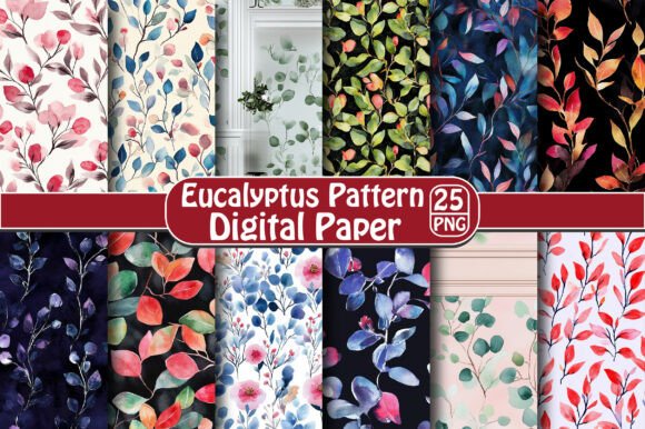 Watercolor Eucalyptus Pattern: Creative Uses and Ideas